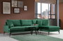 Atelier Del Sofa Papira Corner (L3+CHL) Sofá Esquinero Verde 283x180x90cm